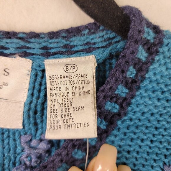 Vintage Portraits By Northern Isles S Hand-Knitted Traveler Cardigan Deadstock - Picture 10 of 14